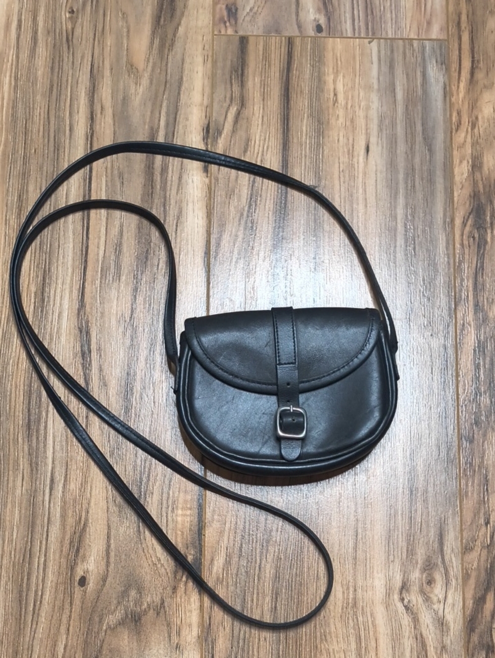 Banana Republic Black Leather Small Pouch Purse